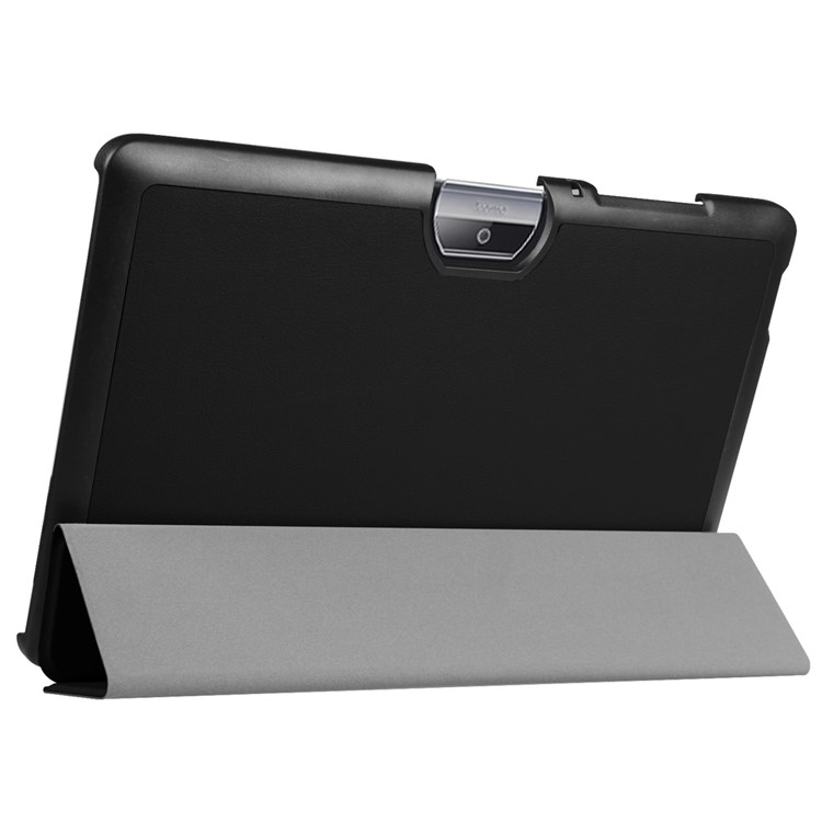 Tri-fold Leather Stand Case for Acer Iconia One 10 B3-A30 - Black-5