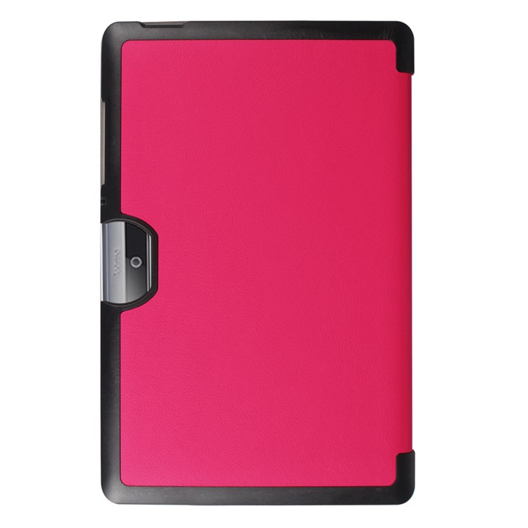 Tri-fold Stand Leather Folio Case for Acer Iconia One 10 B3-A30 - Rose-3