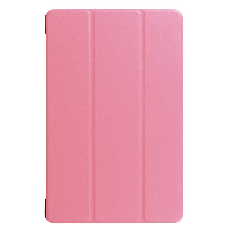 For Acer Iconia One 10 B3-A30 Tri-fold PU Leather Stand Protective Cover - Pink-2