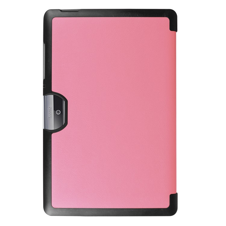 For Acer Iconia One 10 B3-A30 Tri-fold PU Leather Stand Protective Cover - Pink-3