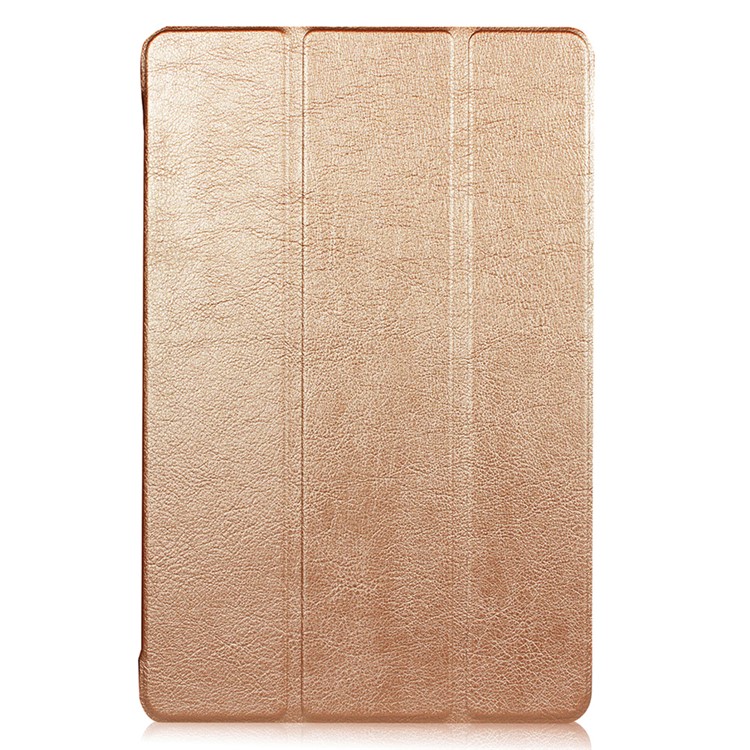 Tri-fold Tablet Leather Stand Case for Acer Iconia One 10 B3-A30 - Gold-2