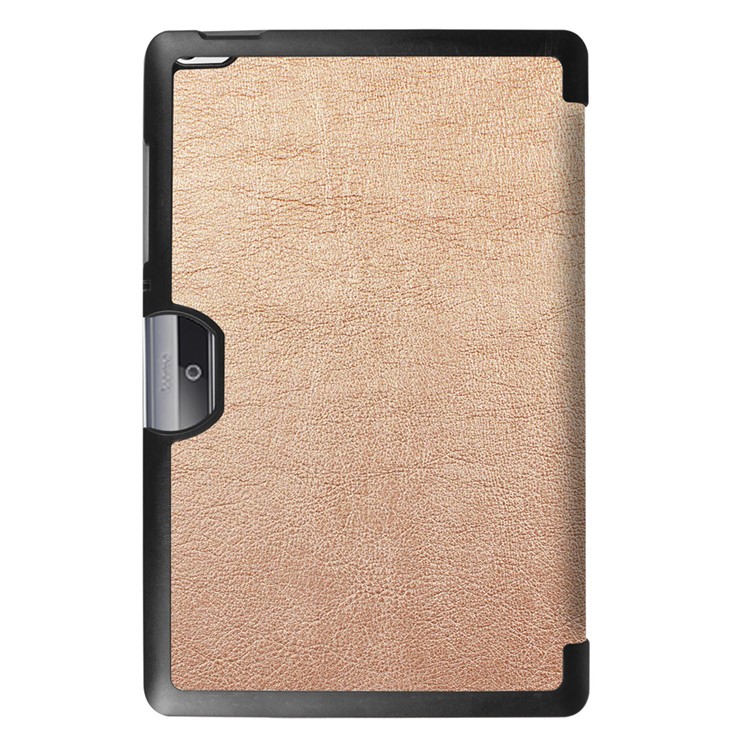 Tri-fold Tablet Leather Stand Case for Acer Iconia One 10 B3-A30 - Gold-3