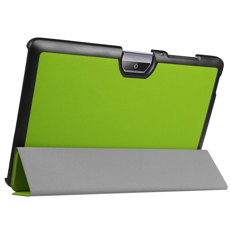 Tri-fold Stand Leather Tablet Cover for Acer Iconia One 10 B3-A30 - Green-5