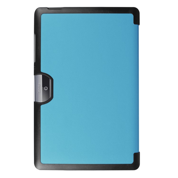 Tri-fold Leather Stand Case Protector for Acer Iconia One 10 B3-A30 - Baby Blue-3