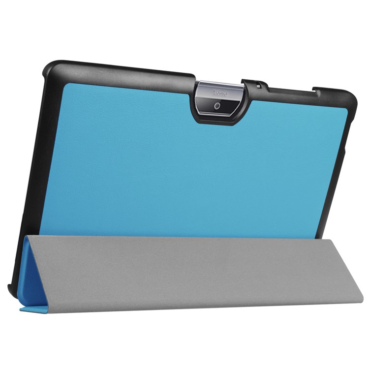 Tri-fold Leather Stand Case Protector for Acer Iconia One 10 B3-A30 - Baby Blue-5