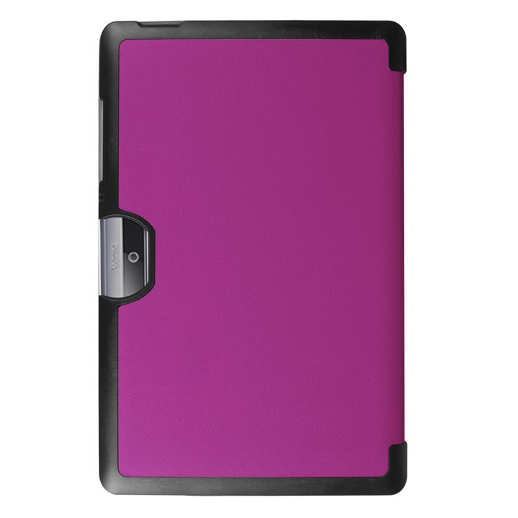 Flip Leather Tri-fold Stand Cover for Acer Iconia One 10 B3-A30 - Purple-3