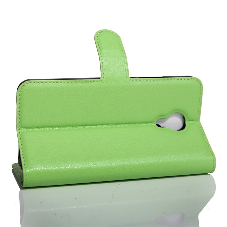 Lychee Skin Leather Card Holder Case for Acer Liquid Z6 Plus - Green-6