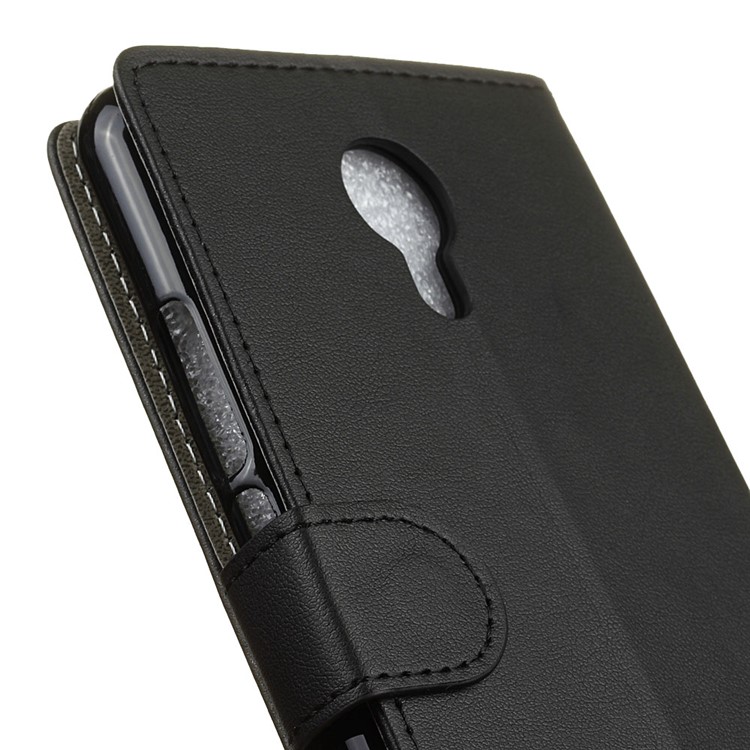 Wallet Leather Stand Case for Acer Liquid Z6 Plus - Black-3