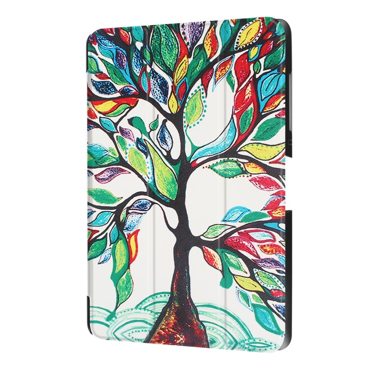 Tri-fold Flip Patterned Leather Case for Acer Iconia One 10 B3-A30 - Colored Tree Painting-7