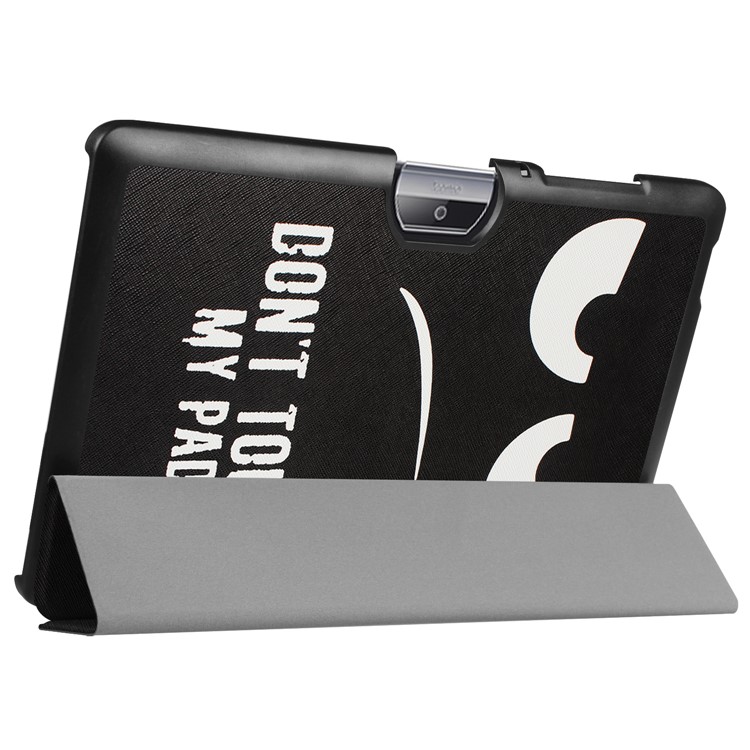 Patterned Leather Tri-fold Flip Cover for Acer Iconia One 10 B3-A30 - Do Not Touch My Pad-5