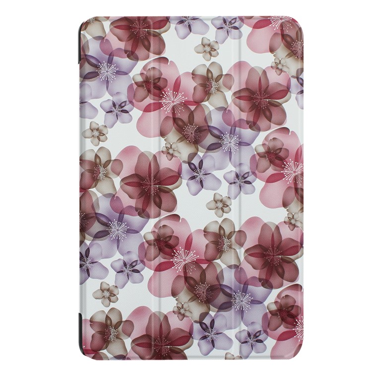 Tri-fold Stand Leather Patterned Case for Acer Iconia One 10 B3-A30 - Beautiful Flowers-2