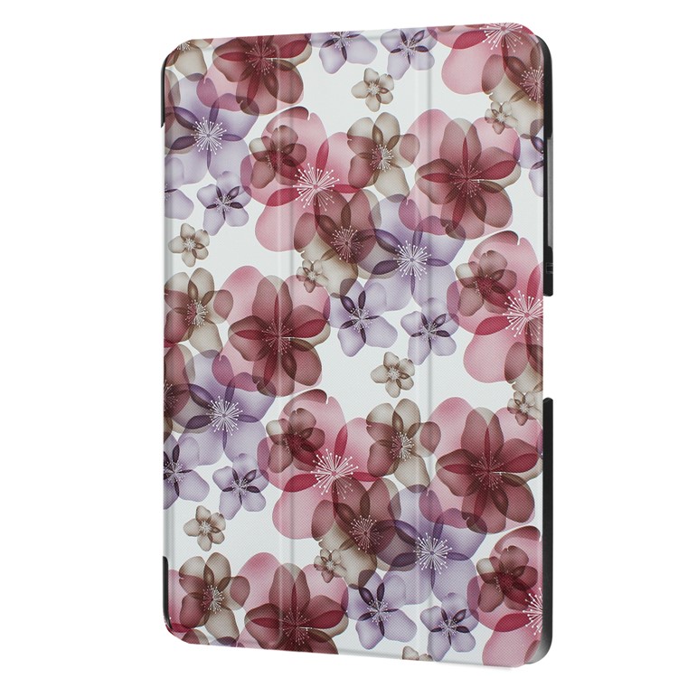 Tri-fold Stand Leather Patterned Case for Acer Iconia One 10 B3-A30 - Beautiful Flowers-7