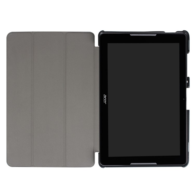 PU Leather Tri-fold Flip Stand Case for Acer Iconia One 10 B3-A30 - Flowered Girl with Wings-8