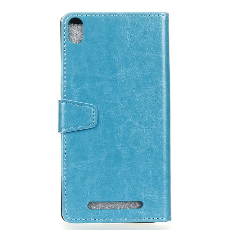 Crazy Horse Magnetic Leather Stand Cover for Acer Liquid X2 - Blue-2