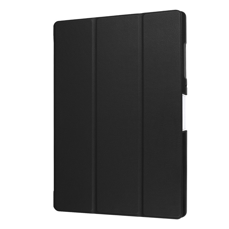 Tri-fold Leather Stand Case Protective Shell for Acer Iconia One 10 B3-A40 - Black-7