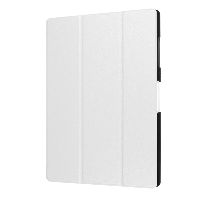 Elegant Tri-fold Leather Stand Casing for Acer Iconia One 10 B3-A40 - White-7