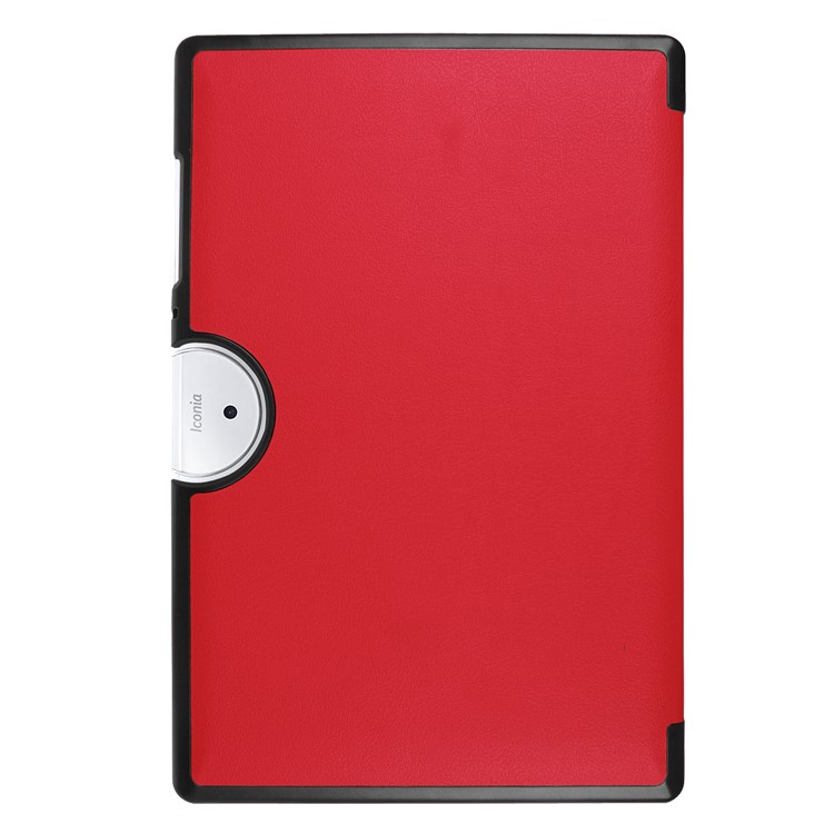 Tri-fold Leather Stand Protector Case for Acer Iconia One 10 B3-A40 - Red-3