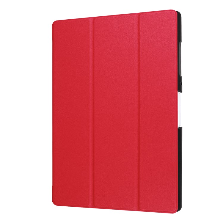 Tri-fold Leather Stand Protector Case for Acer Iconia One 10 B3-A40 - Red-7