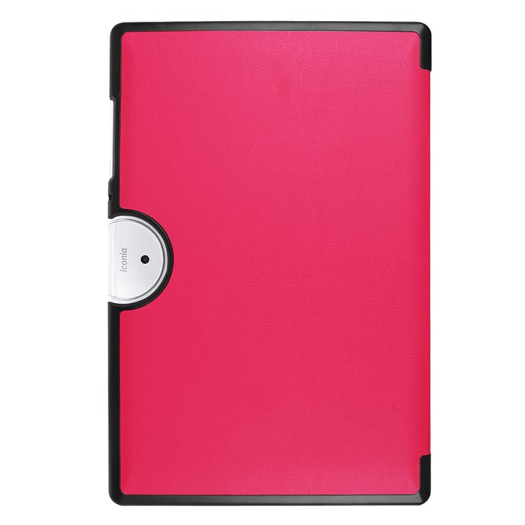 Tri-fold Leather Stand Guard Case for Acer Iconia One 10 B3-A40 - Rose-3