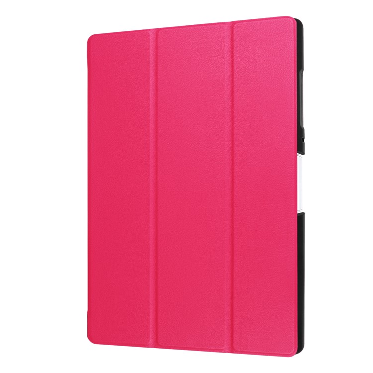 Tri-fold Leather Stand Guard Case for Acer Iconia One 10 B3-A40 - Rose-7