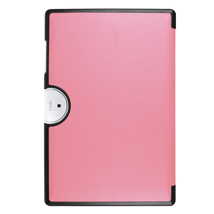 For Acer Iconia One 10 B3-A40 Tri-fold Leather Stand Shell Protector - Pink-3