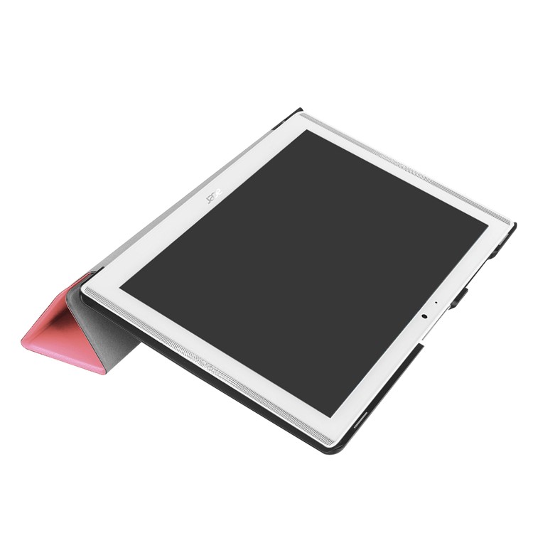 For Acer Iconia One 10 B3-A40 Tri-fold Leather Stand Shell Protector - Pink-6