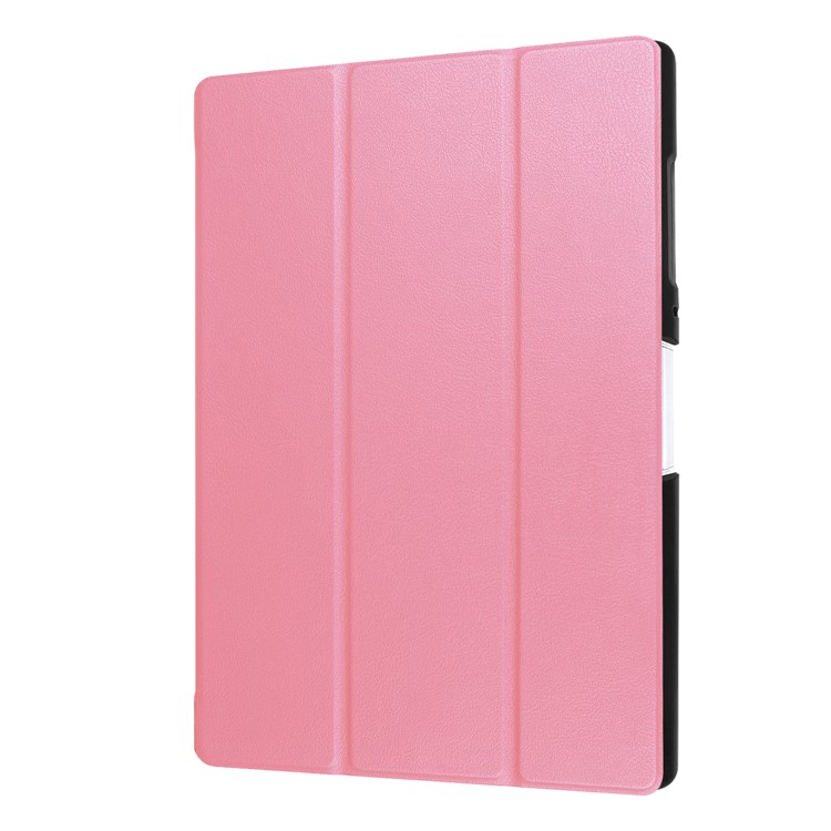 For Acer Iconia One 10 B3-A40 Tri-fold Leather Stand Shell Protector - Pink-7