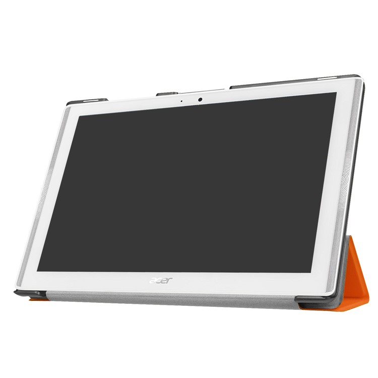 For Acer Iconia One 10 B3-A40 Tri-fold Leather Stand Casing - Orange-4