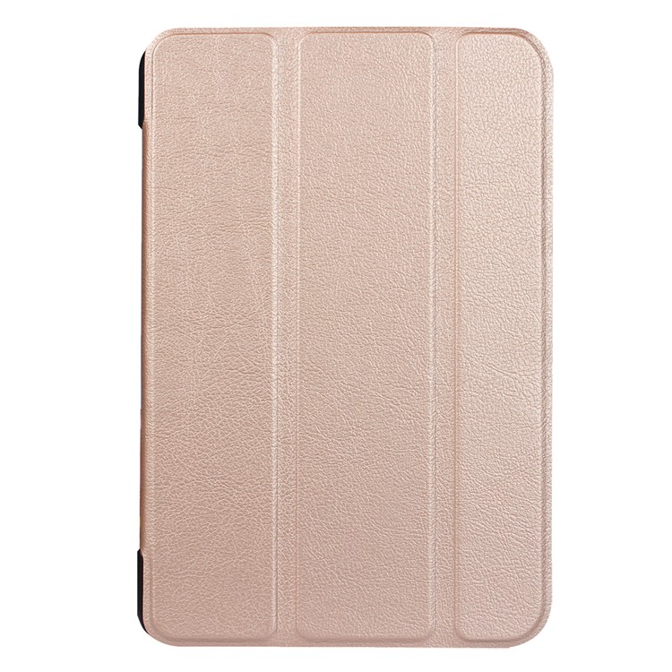 For Acer Iconia One 10 B3-A40 Tri-fold Leather Stand Cover Protector - Rose Gold-2
