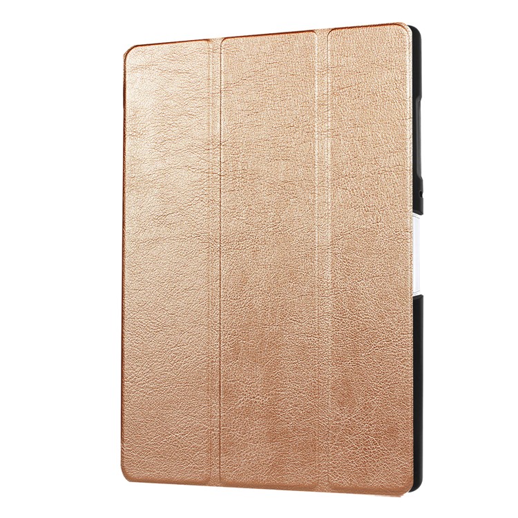 For Acer Iconia One 10 B3-A40 Tri-fold Leather Stand Case - Gold-7