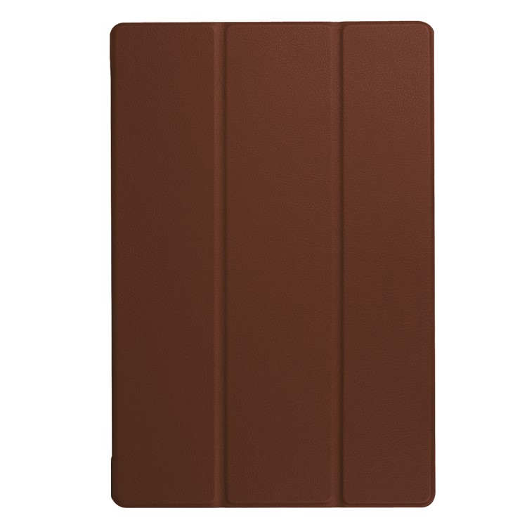 Tri-fold Leather Stand Protective Case for Acer Iconia One 10 B3-A40 - Brown-2