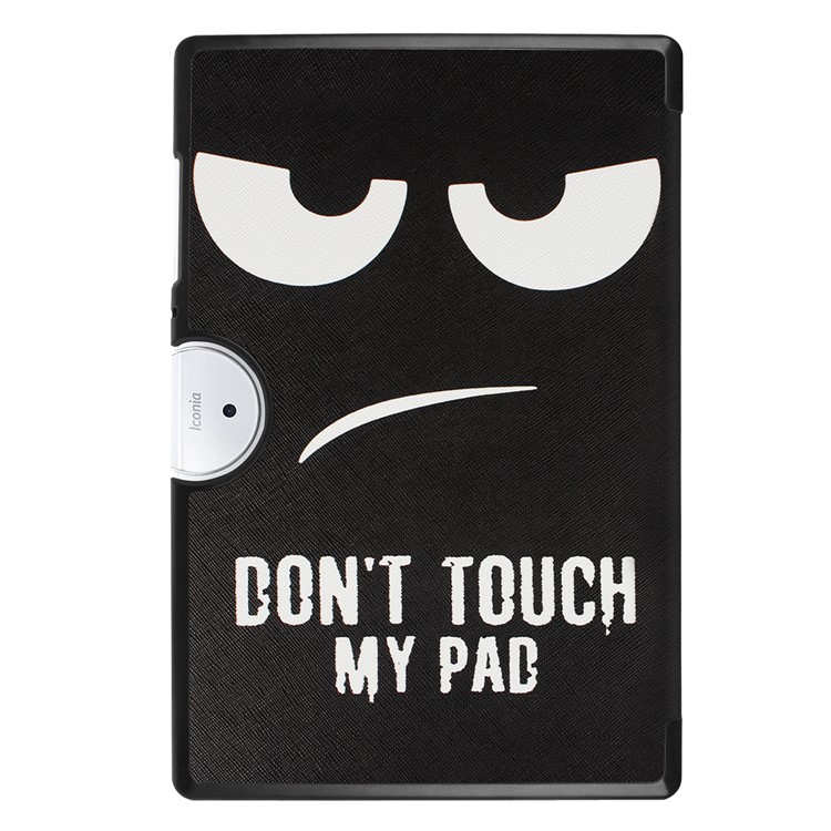 Tri-fold Stand Leather Patterned Cover for Acer Iconia One 10 B3-A40 - Do Not Touch My Pad-3