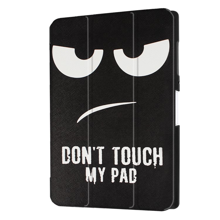 Tri-fold Stand Leather Patterned Cover for Acer Iconia One 10 B3-A40 - Do Not Touch My Pad-7