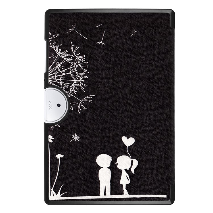 For Acer Iconia One 10 B3-A40 Tri-fold Stand Leather Patterned Tablet Shell - Dandelion-3