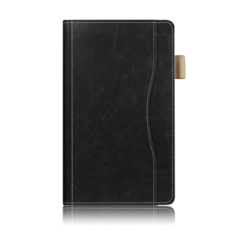 Folio PU Leather Smart Stand Case for Amazon All-New Fire 7 (2017) / Fire 7 (2015) - Black-2