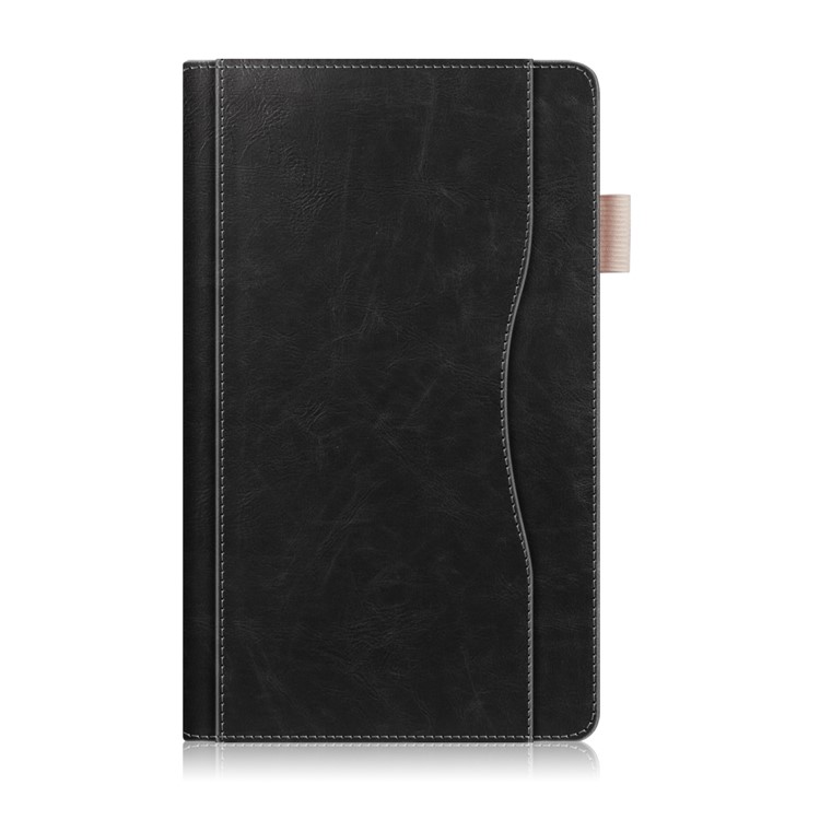 Crazy Horse Texture Auto-wake/sleep PU Leather Card Slot Stand Protective Shell for Amazon Fire HD 8 (2016) / (2017) - Black-2