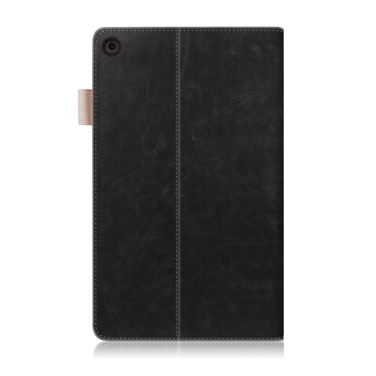 Crazy Horse Texture Auto-wake/sleep PU Leather Card Slot Stand Protective Shell for Amazon Fire HD 8 (2016) / (2017) - Black-3