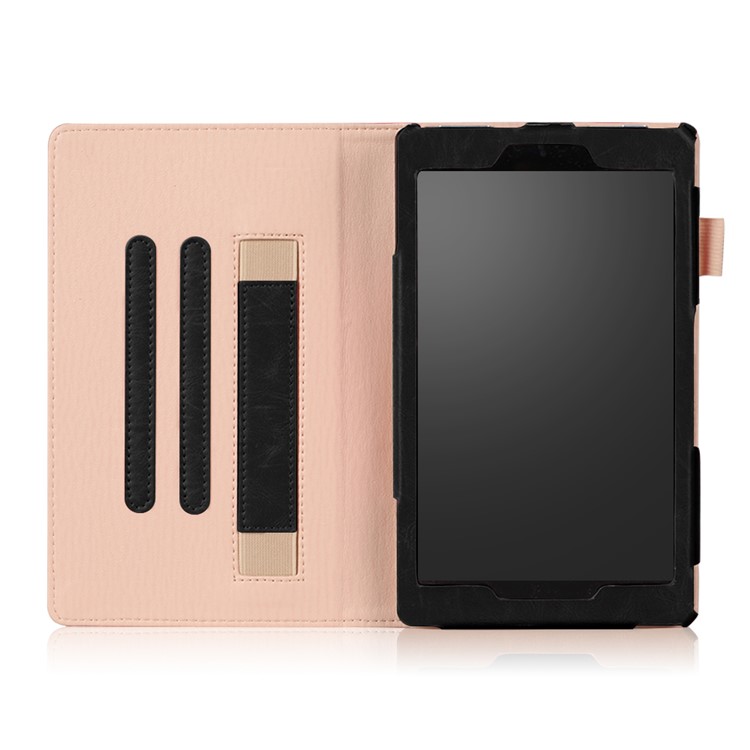 Crazy Horse Texture Auto-wake/sleep PU Leather Card Slot Stand Protective Shell for Amazon Fire HD 8 (2016) / (2017) - Black-4