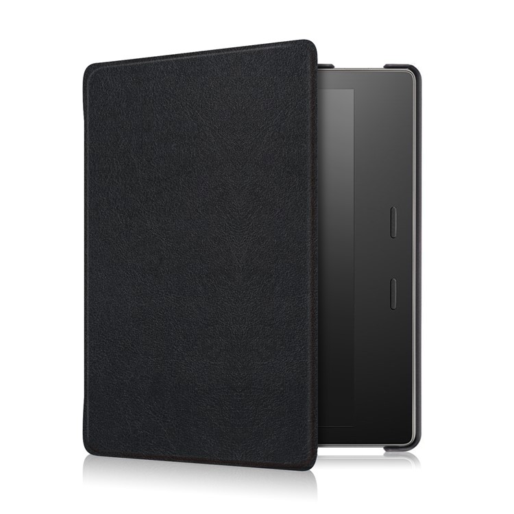 Folio Smart Leather Case for Amazon Kindle Oasis 7-inch (2017) - Black-4