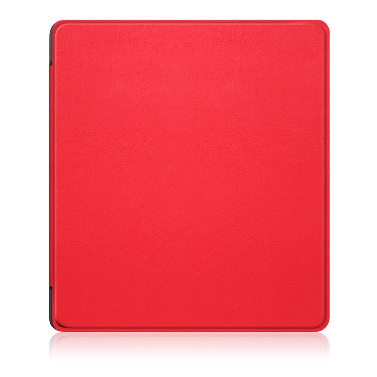 Folio Smart Leather Cover for Amazon Kindle Oasis 7-inch (2017) - Red-2