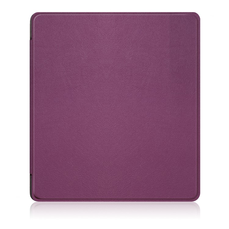 Folio Smart Leather Protection Shell Case for Amazon Kindle Oasis 7-inch (2017) - Purple-2