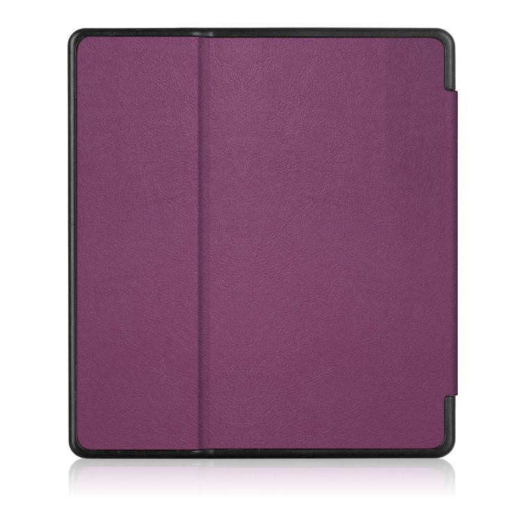Folio Smart Leather Protection Shell Case for Amazon Kindle Oasis 7-inch (2017) - Purple-3