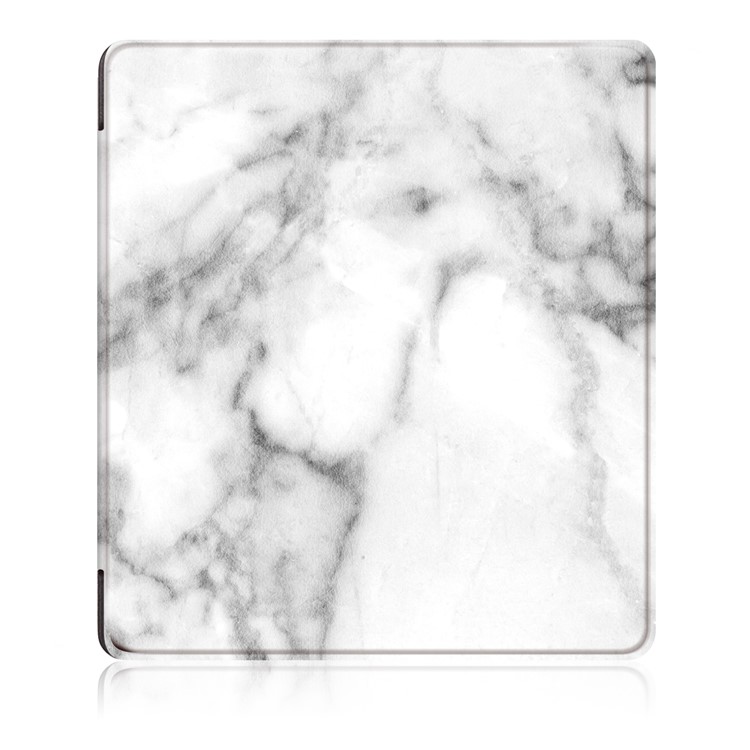 Patterned Leather Flip Case for All-New Amazon Kindle Oasis 7 (2017) - Marble Pattern-2
