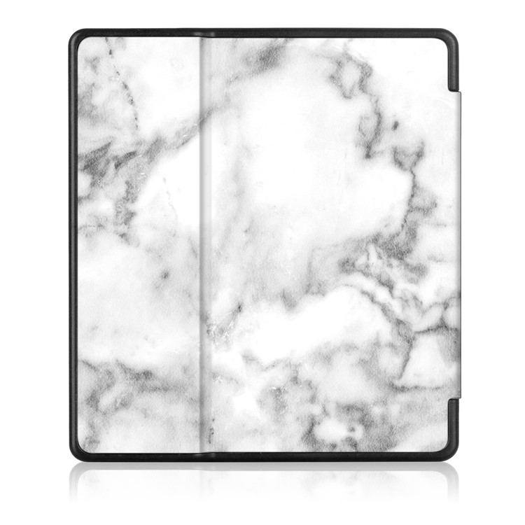 Patterned Leather Flip Case for All-New Amazon Kindle Oasis 7 (2017) - Marble Pattern-3
