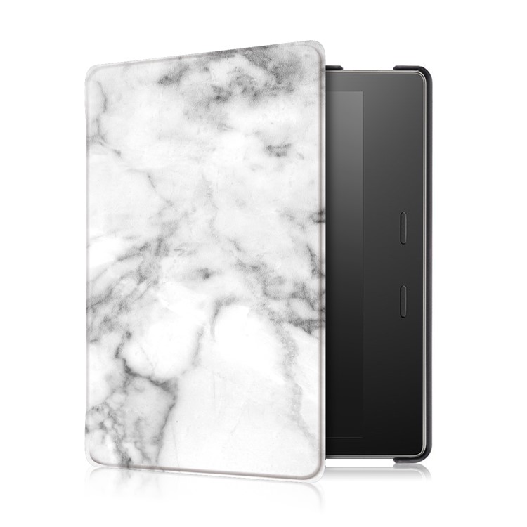 Patterned Leather Flip Case for All-New Amazon Kindle Oasis 7 (2017) - Marble Pattern-4