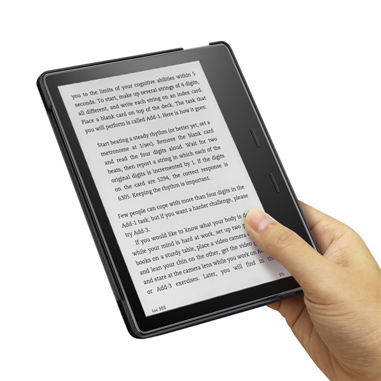 Patterned Leather Flip Case for All-New Amazon Kindle Oasis 7 (2017) - Marble Pattern-6