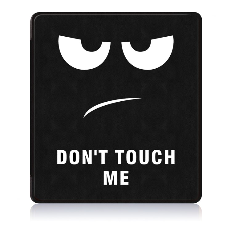 Patterned Leather Protective Smart Case for Amazon Kindle Oasis (2017) - Do Not Touch Me-2