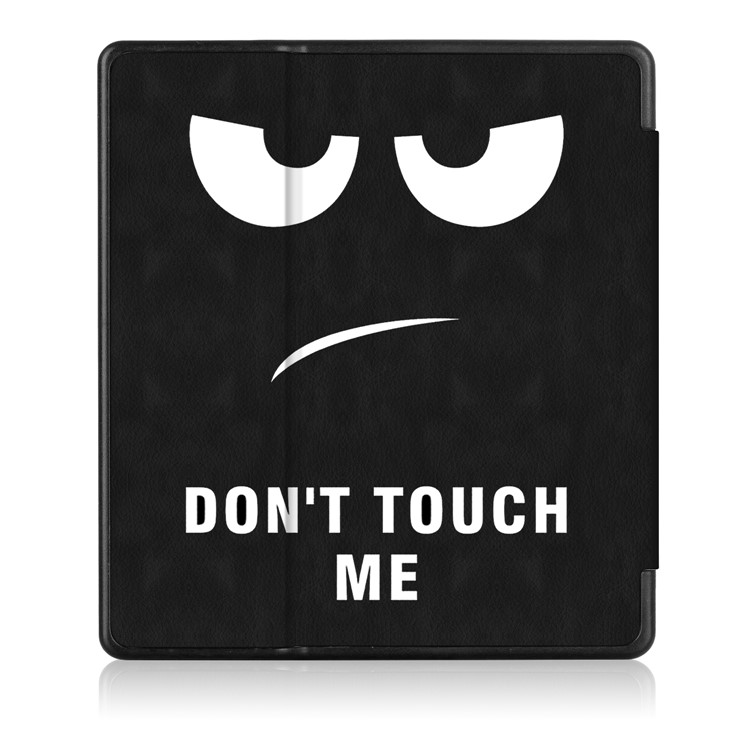 Patterned Leather Protective Smart Case for Amazon Kindle Oasis (2017) - Do Not Touch Me-3