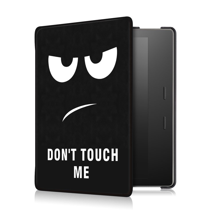 Patterned Leather Protective Smart Case for Amazon Kindle Oasis (2017) - Do Not Touch Me-4
