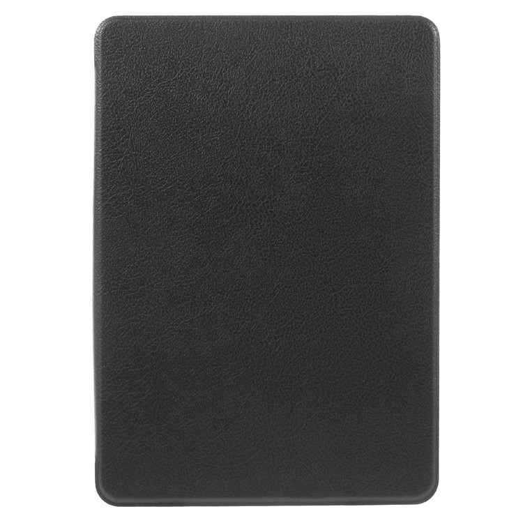 Litchi Leather Smart Case for Amazon Kindle Paperwhite 3/2/1 - Black-1